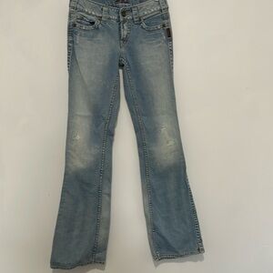 Silver Jeans Twisted Womens W26 L33 100% Cotton Vintage